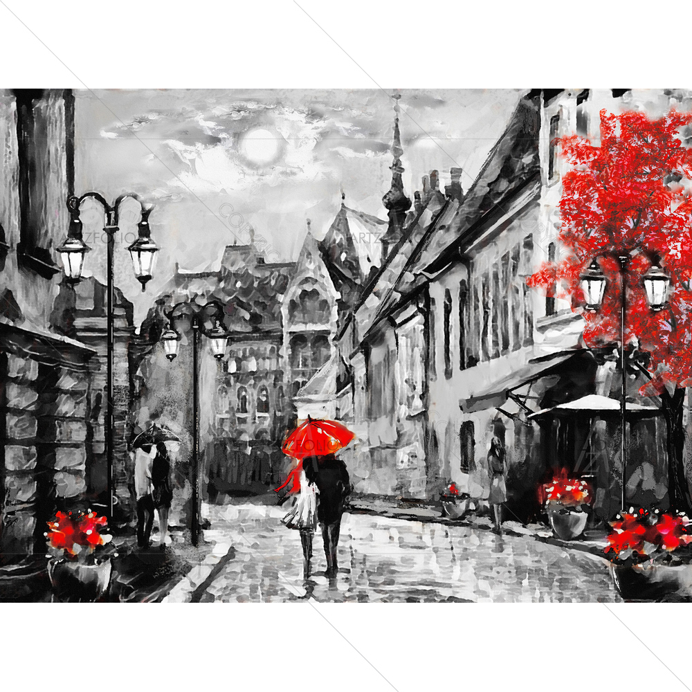 Street View of Budapest, Hungary — custom-size art design 5012061