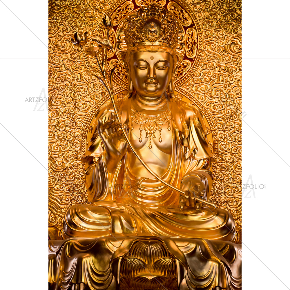 Gold Buddha, Shanghai — custom-size art design 5012079