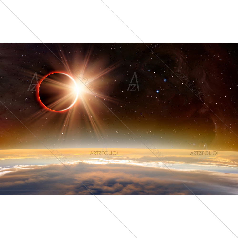 Solar Eclipse, NASA D4 — custom-size art design 5012090