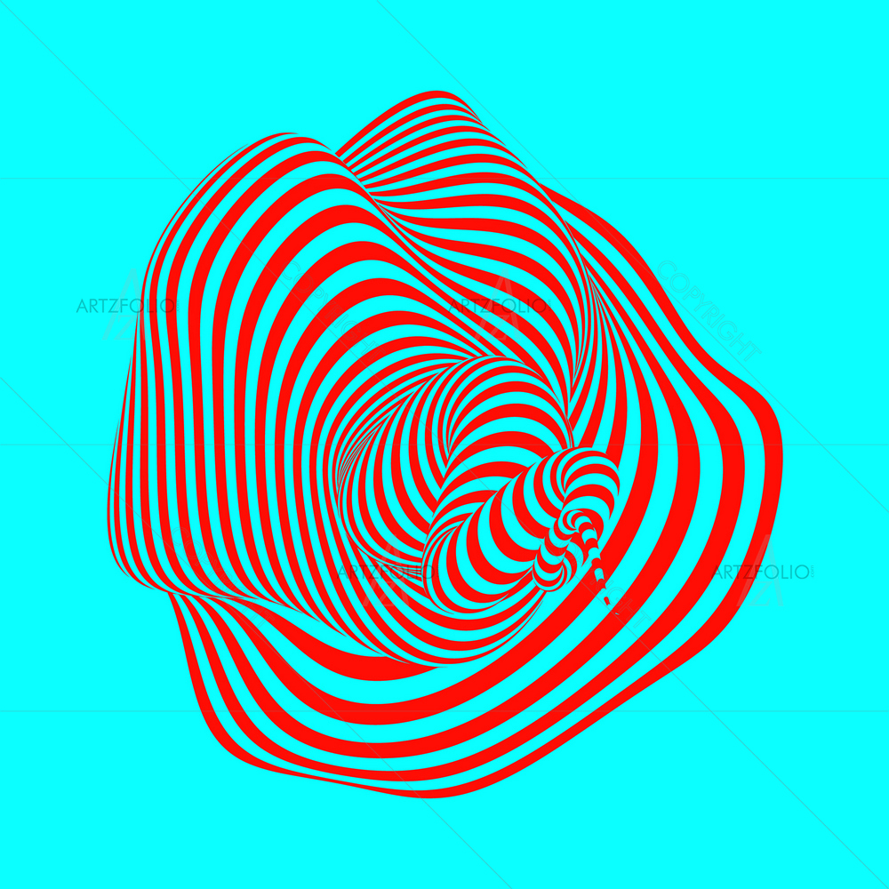 3D Abstract Optical Illusion D3 — custom-size art design 5012094