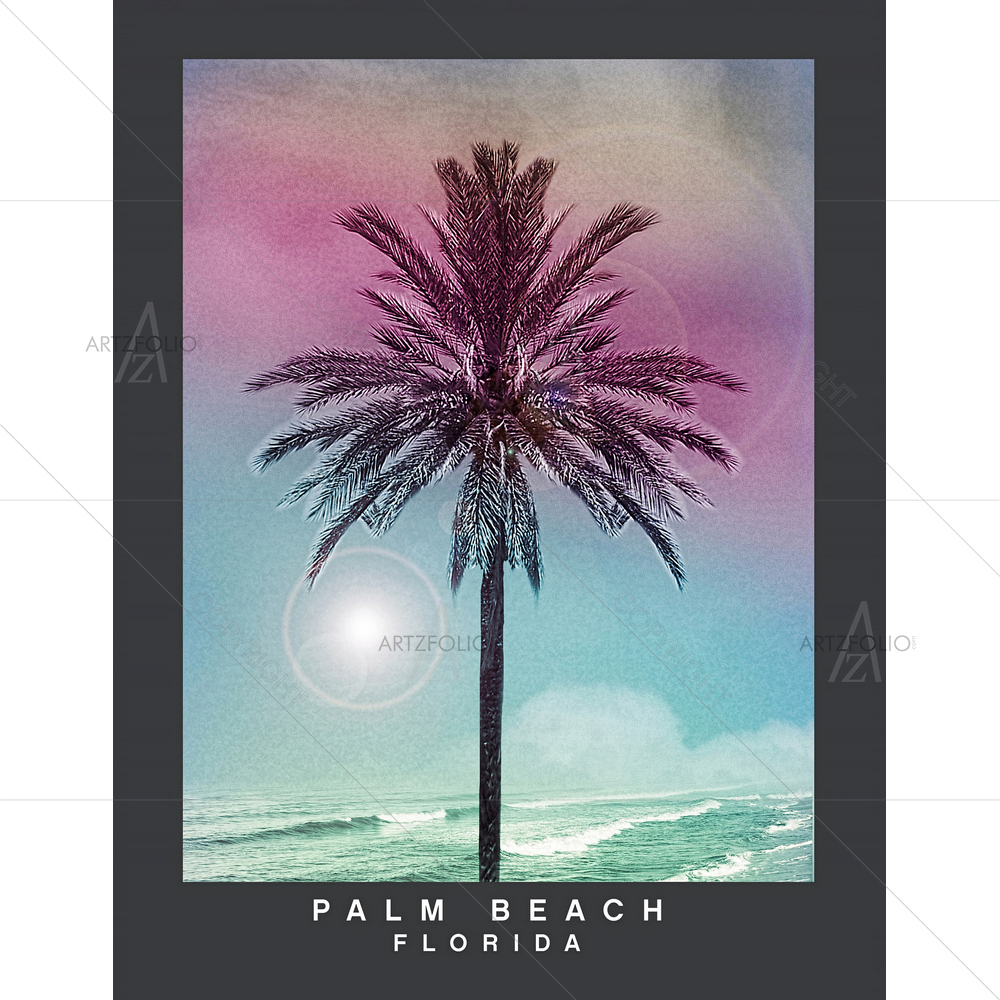 Florida Palm Beach — Ancient custom art by ArtzFolio