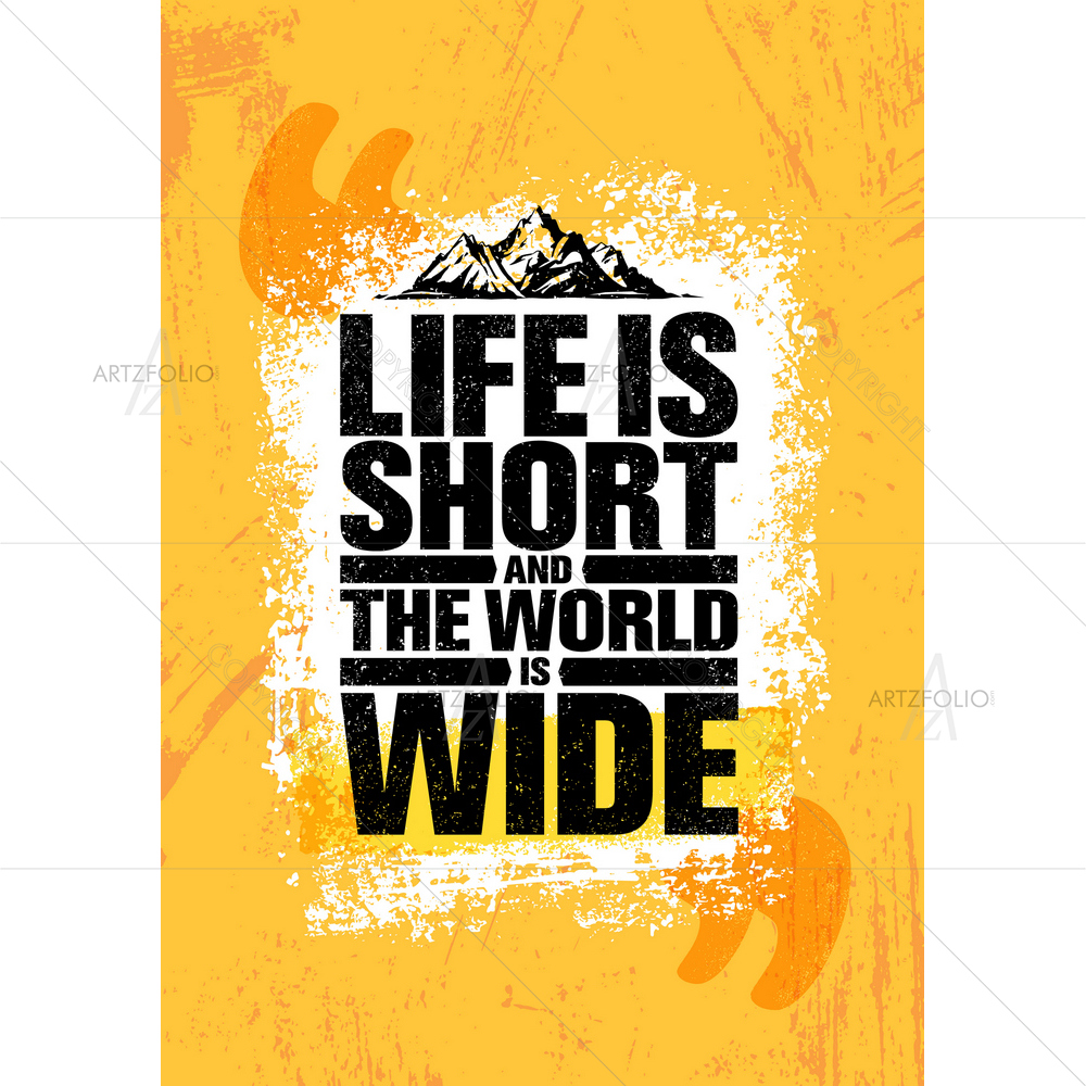Life Motivational Quote D1 — custom-size art design 5012104