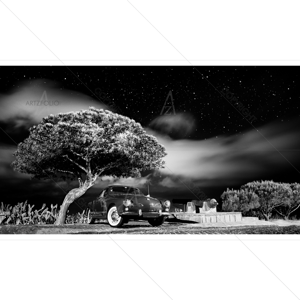 Tree and Stars Nightscape — Ancient custom art by ArtzFolio