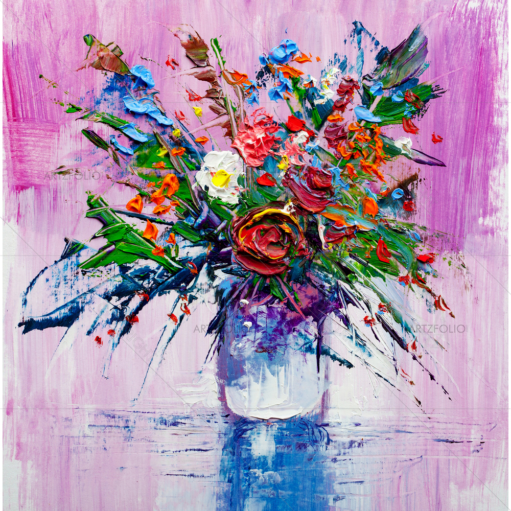 Impressionist Flowers — custom-size art design 5012122