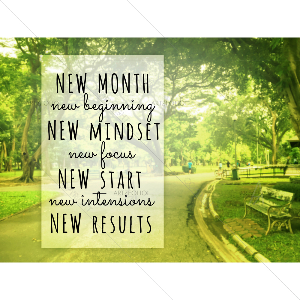 New Beginning Motivational Quote — custom-size art design 5012125
