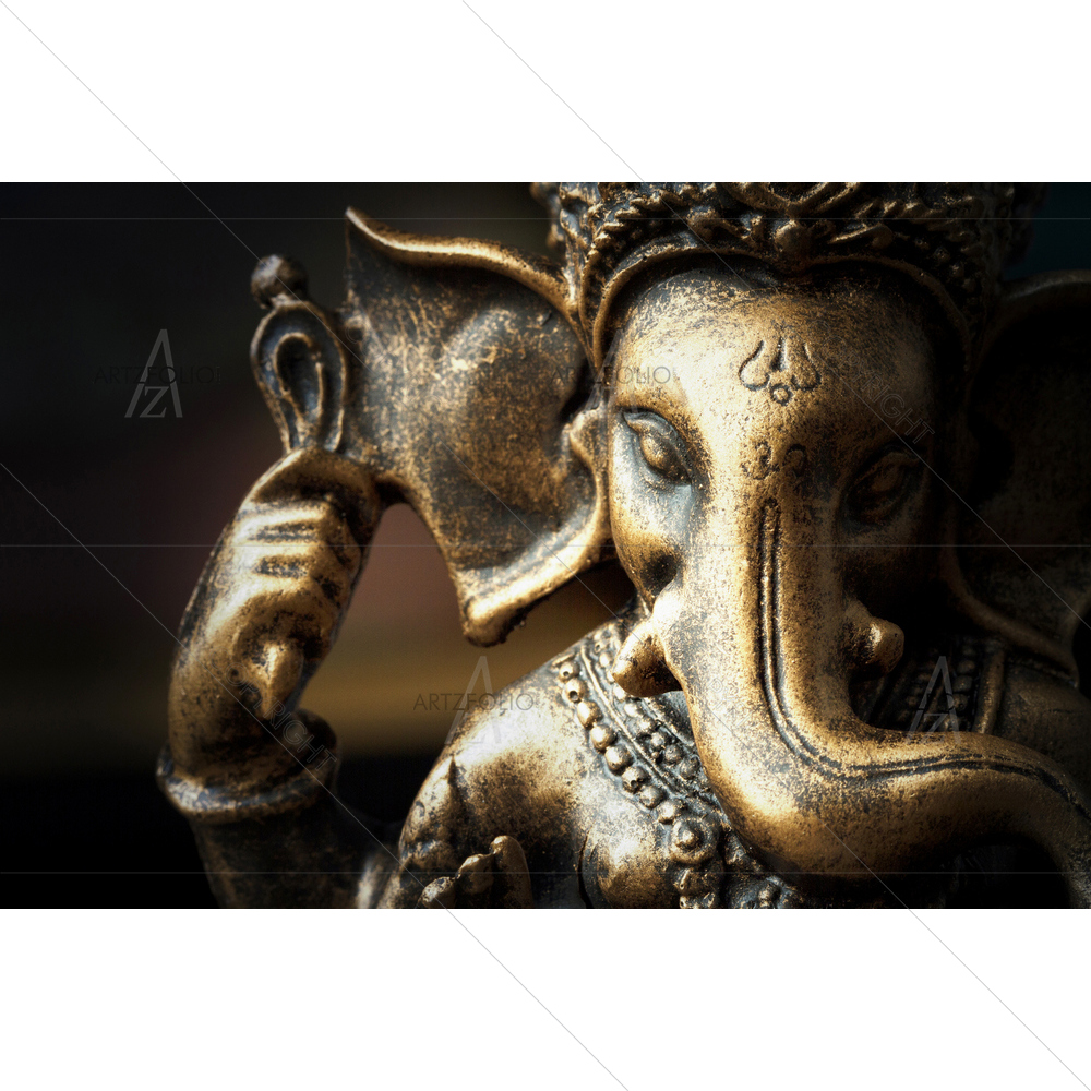 Bronze Lord Ganesha — Devotional custom art by ArtzFolio