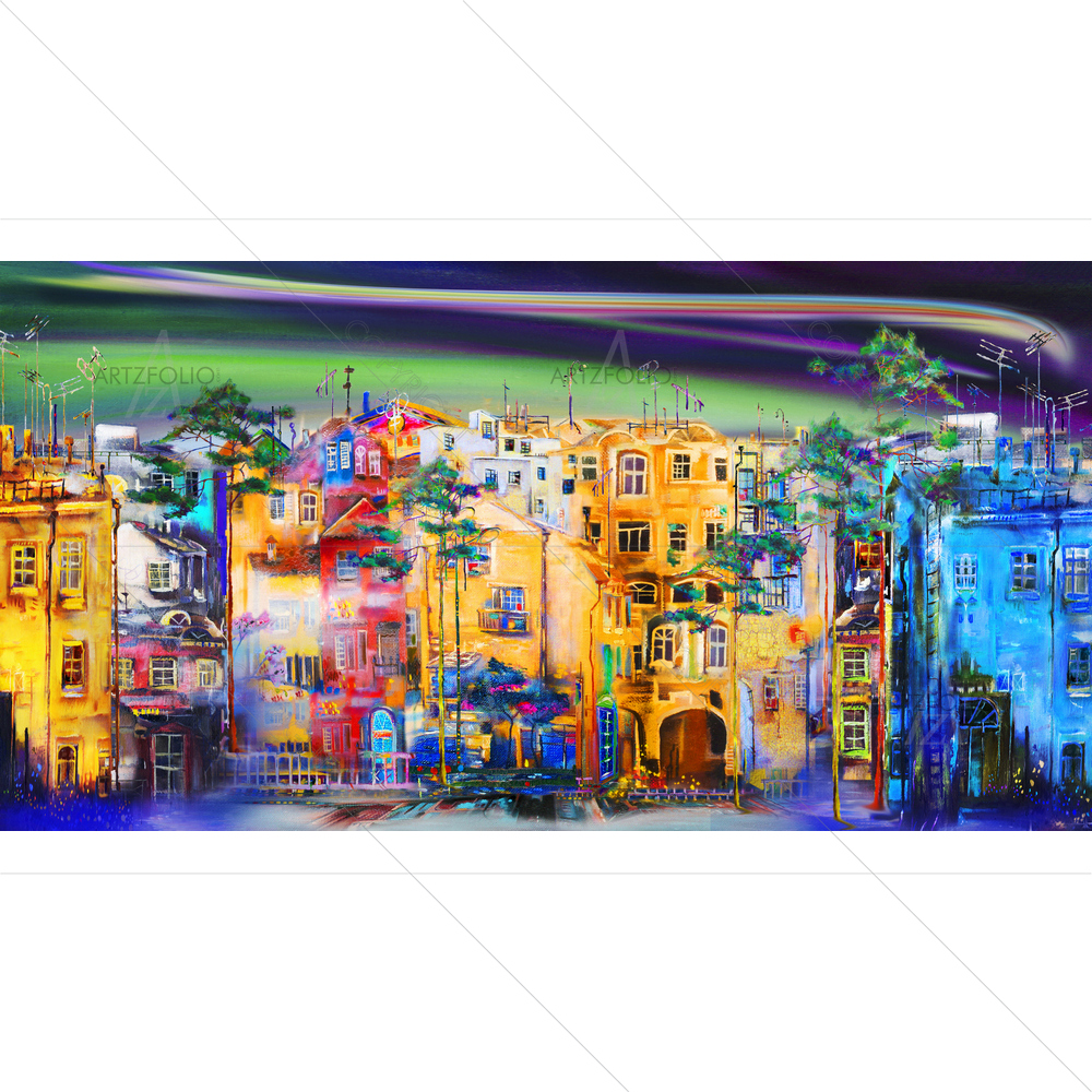Night Street — custom-size art design 5012144