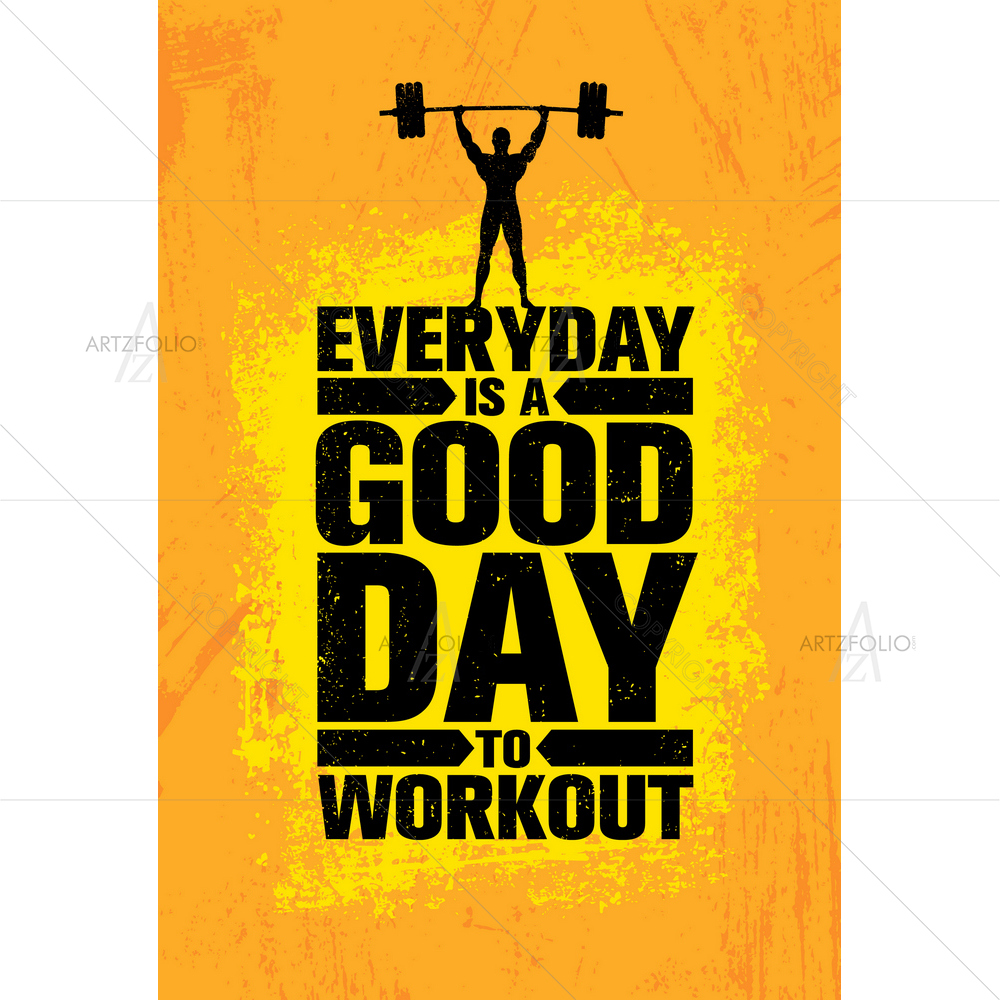 Workout Inspirational Quote — custom-size art design 5012161