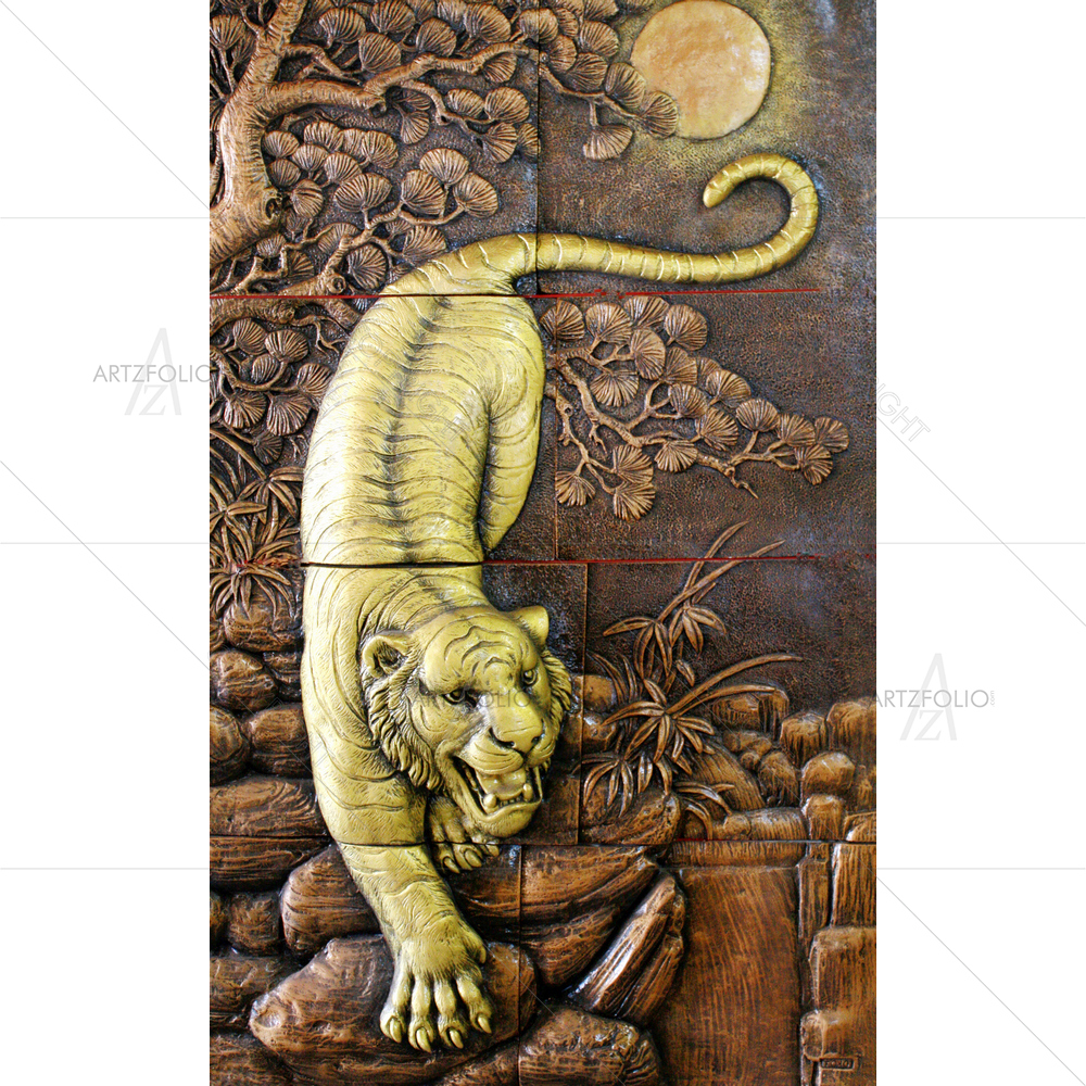 Thai Lion Sculpture Style D2 — custom-size art design 5012182
