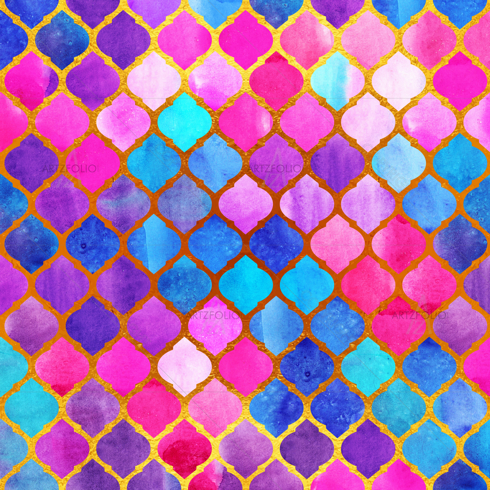 Geometric Kaleidoscope Pattern — custom-size art design 5012190