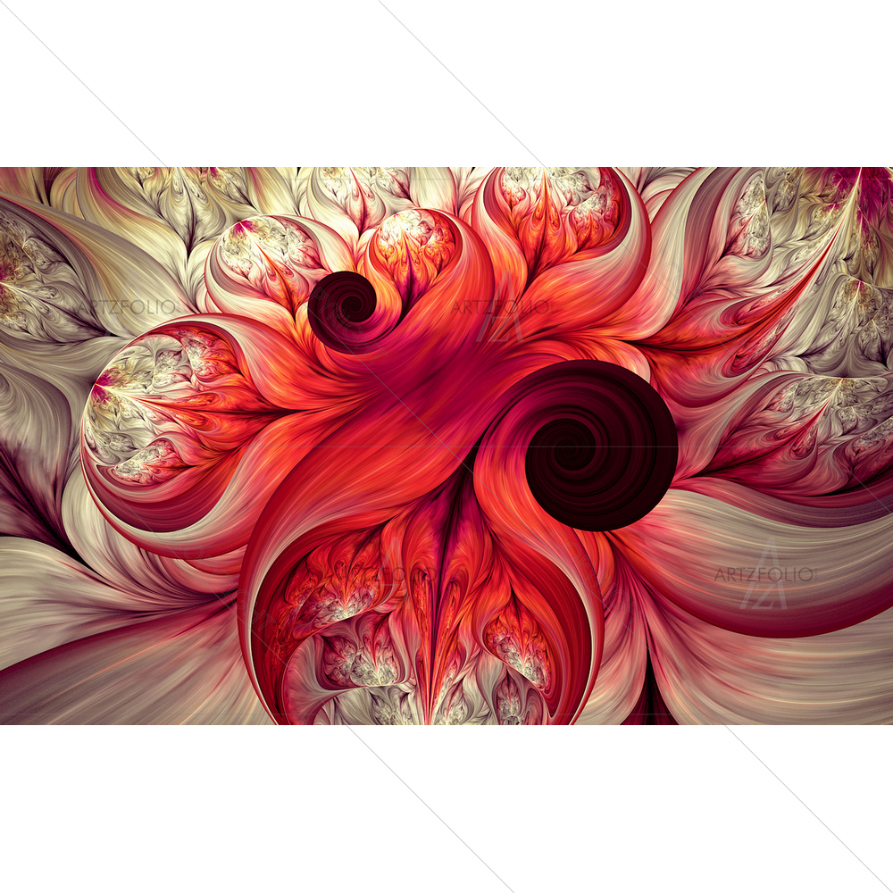 Abstract Fractal Spiral D4 — custom-size art design 5012192