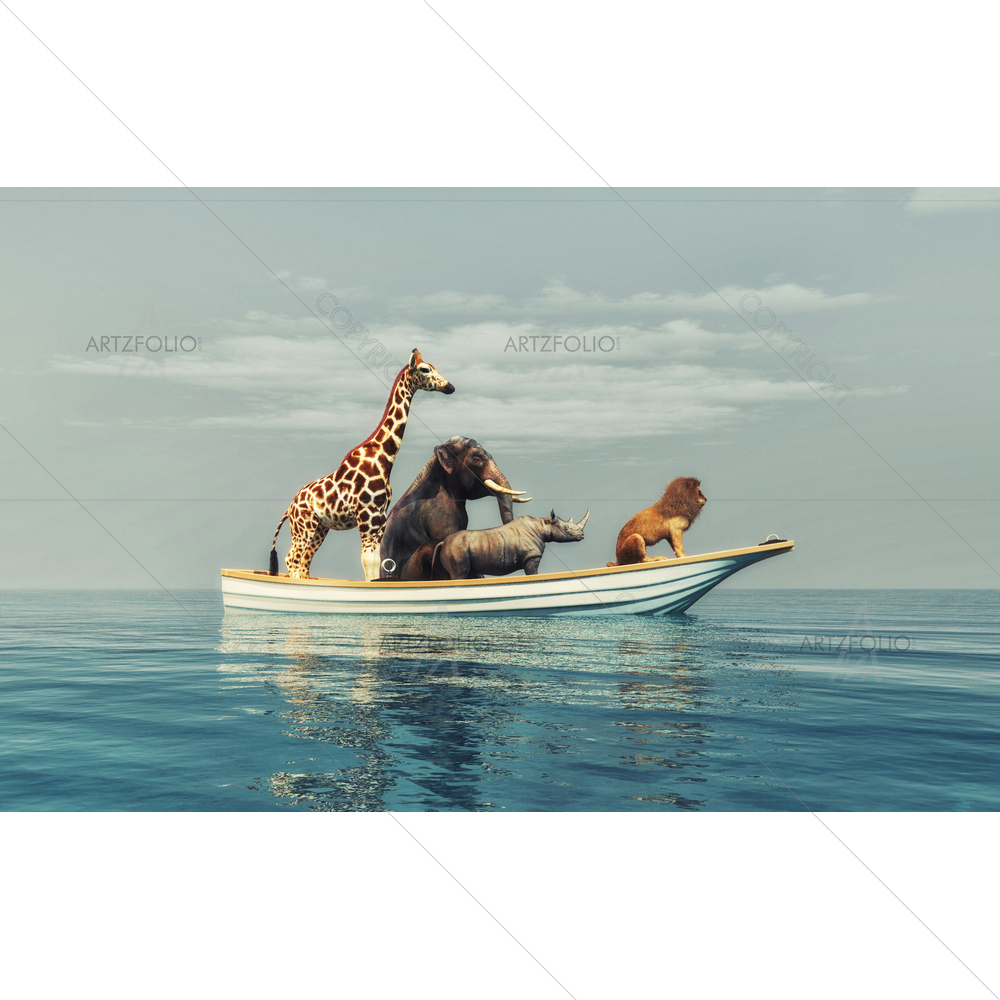 3D Wild Animals — Abstract custom art by ArtzFolio