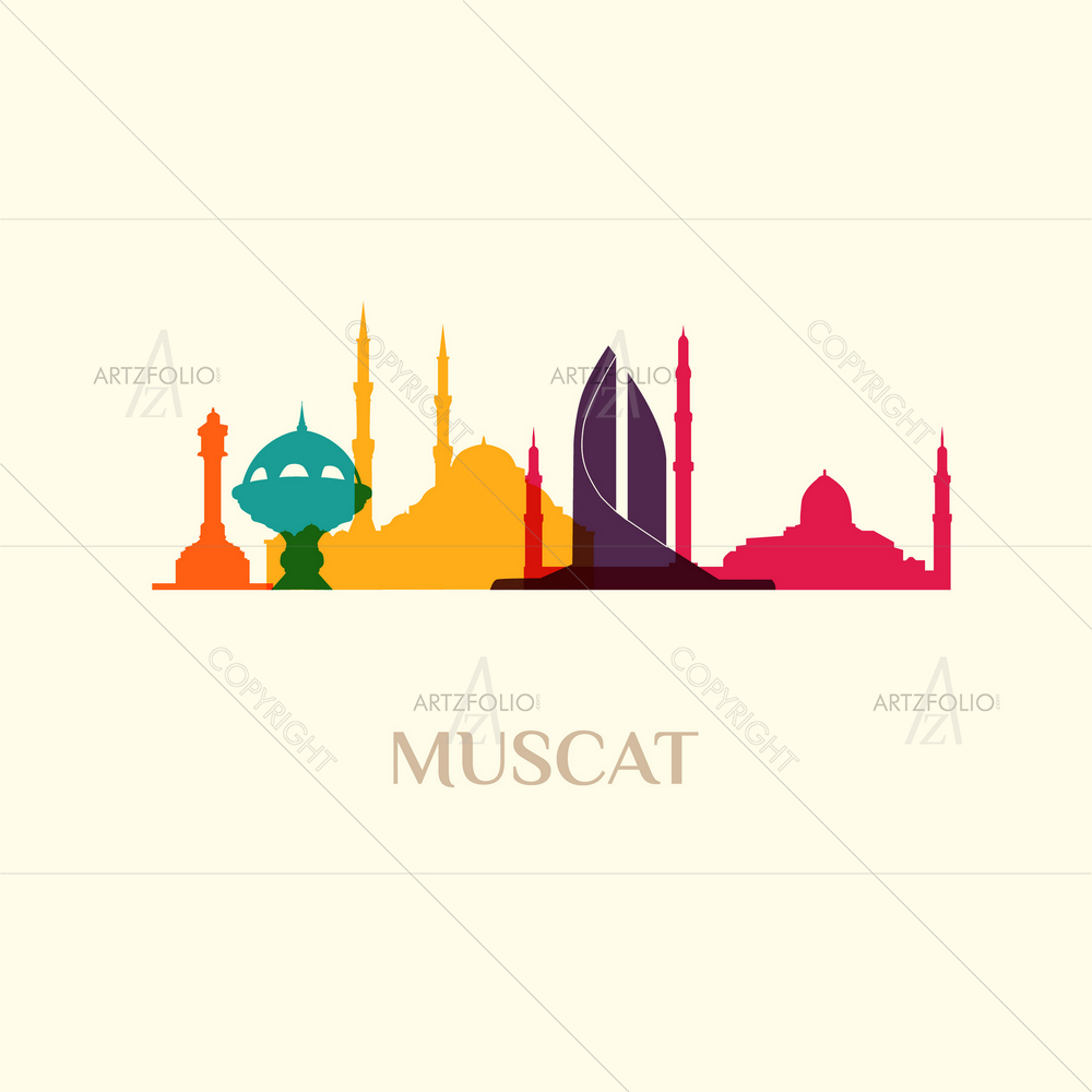 Muscat, Oman City — custom-size art design 5012233