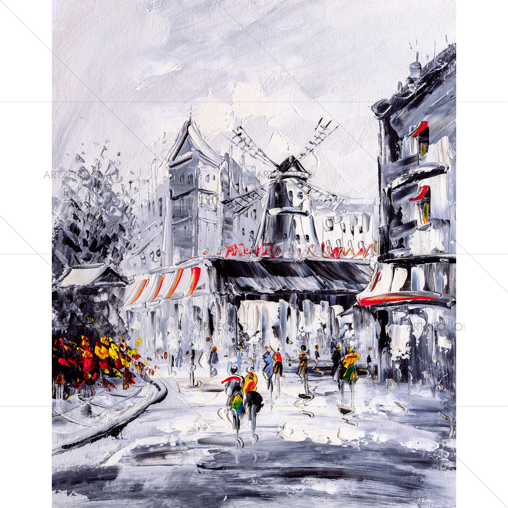 Street View of Paris, Italy D18 — Abstract custom art by ArtzFolio