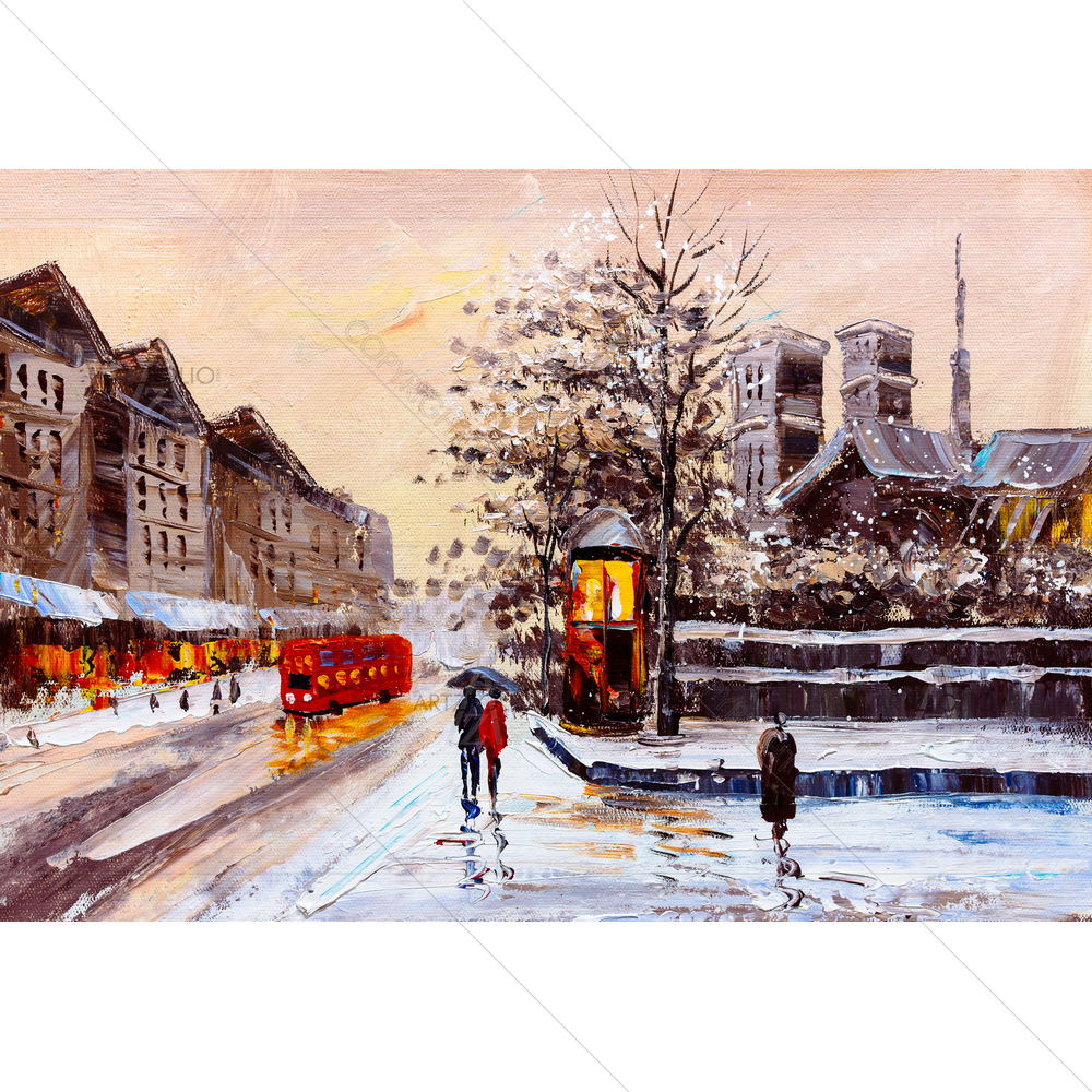 Street View of London D1 — custom-size art design 5012251