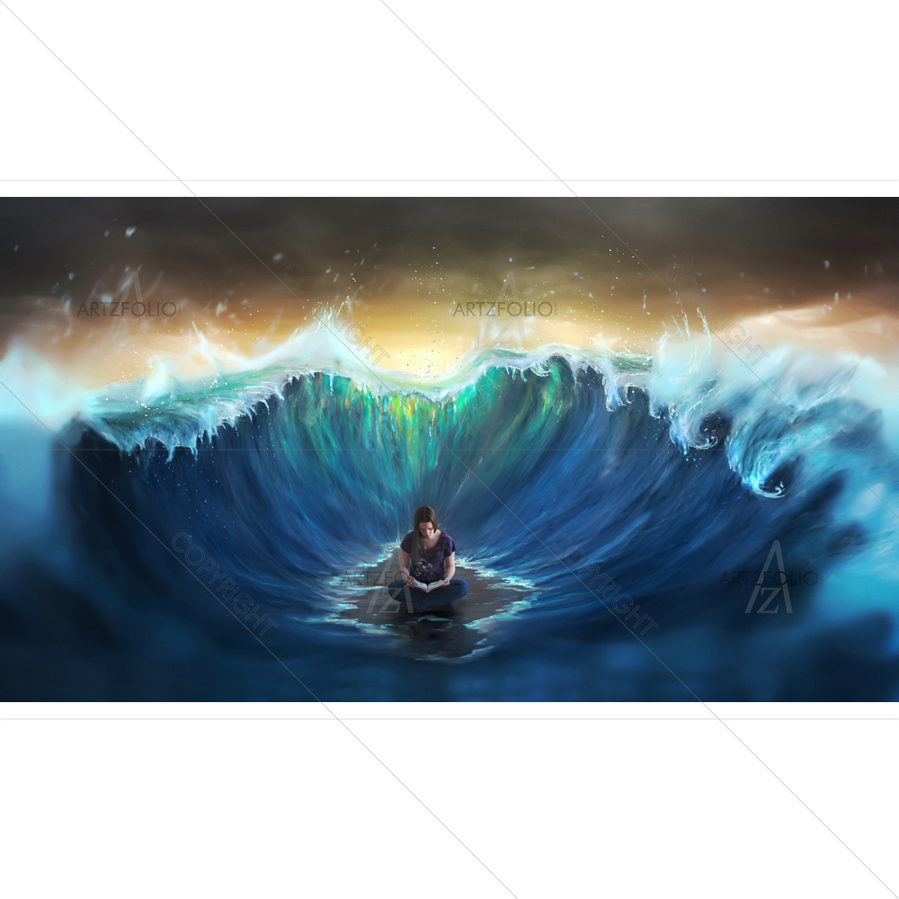 3D Illusional Woman — Books custom art by ArtzFolio
