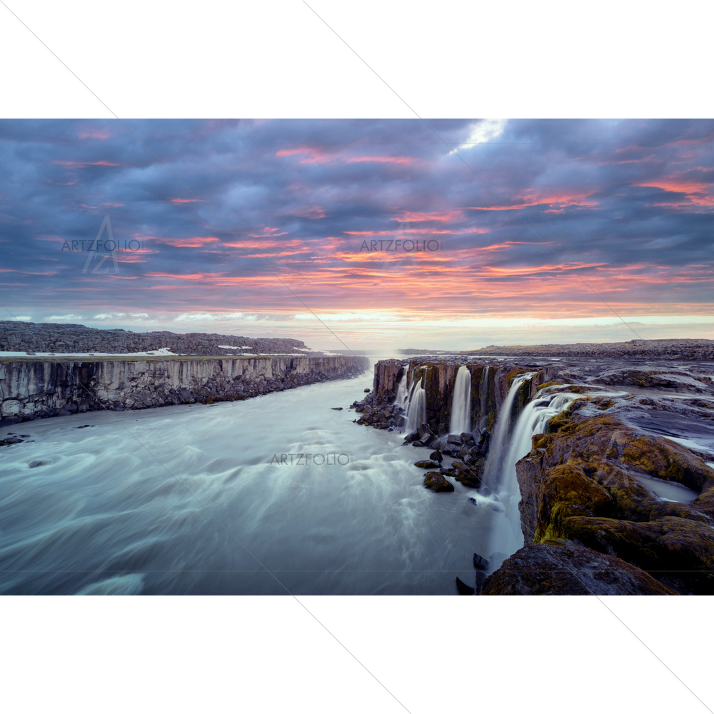 Selfoss Waterfall, Iceland — custom-size art design 5012291