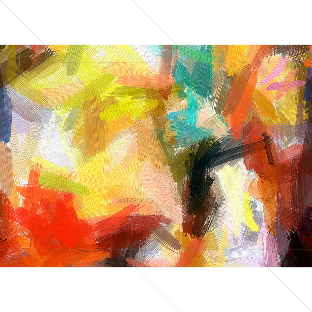 Abstract Colorful Strokes — custom-size art design 5012293