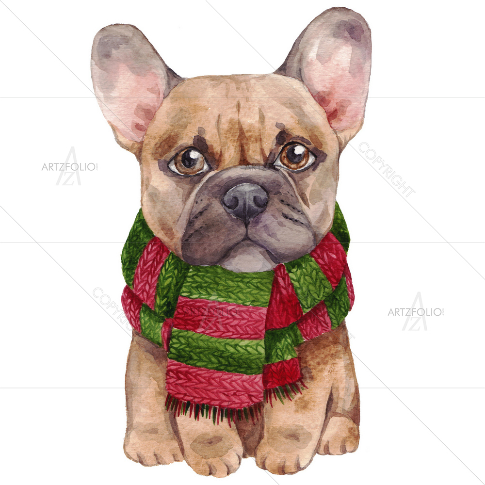 Christmas Dog — Devotional custom art by ArtzFolio