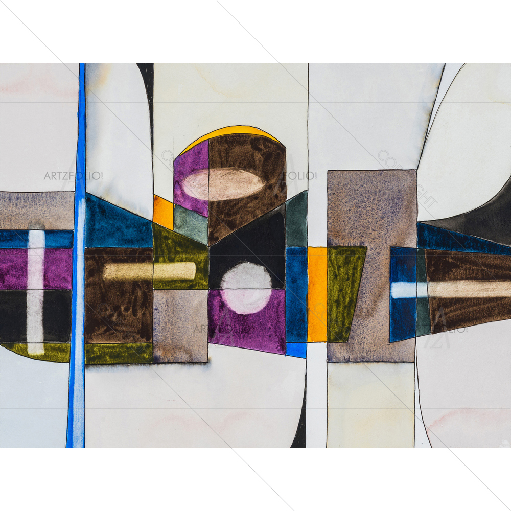 Abstract Watercolor Fractures — Abstract custom art by ArtzFolio