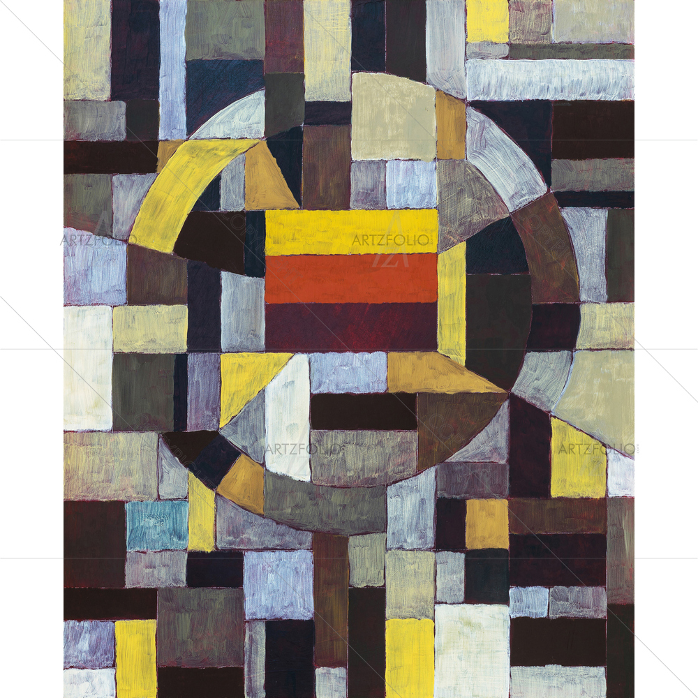 Colorful Mosaic like Blocks — Fluid marble custom art by ArtzFolio