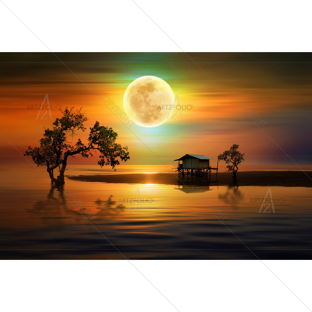 Night under Moon — Cinema custom art by ArtzFolio