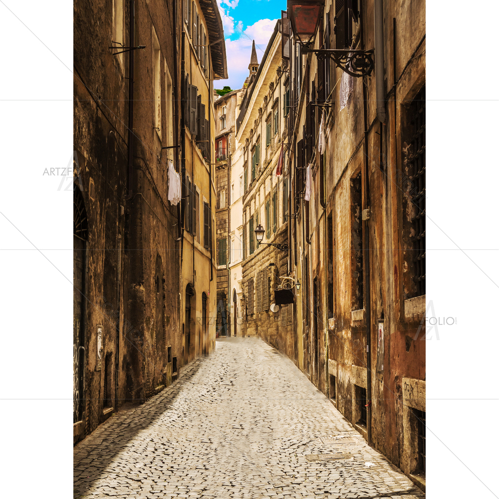 City Street, Verona — Fluid marble custom art by ArtzFolio