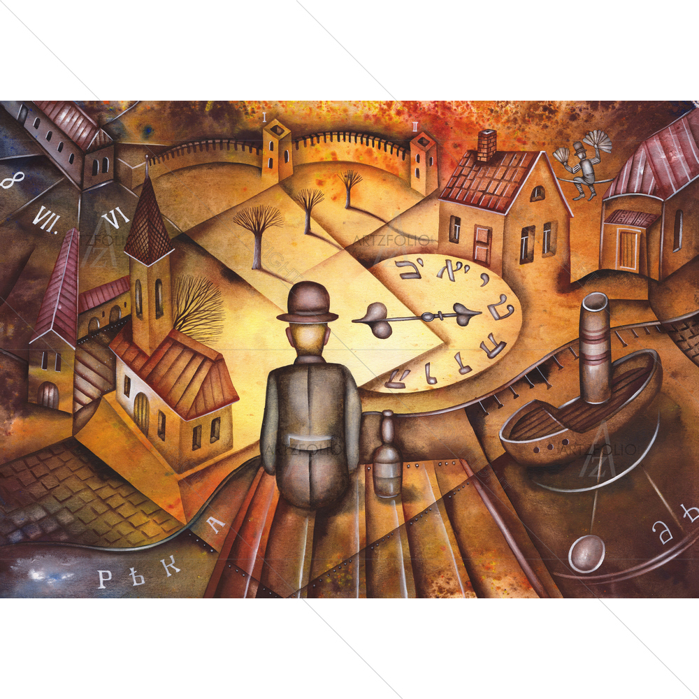 Man with Bottle — Others Alcohol custom art by ArtzFolio