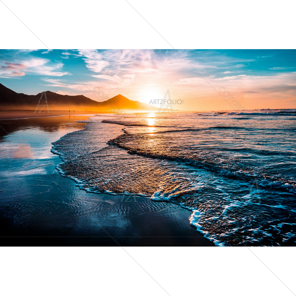 Beach Sunset — Automobiles custom art by ArtzFolio