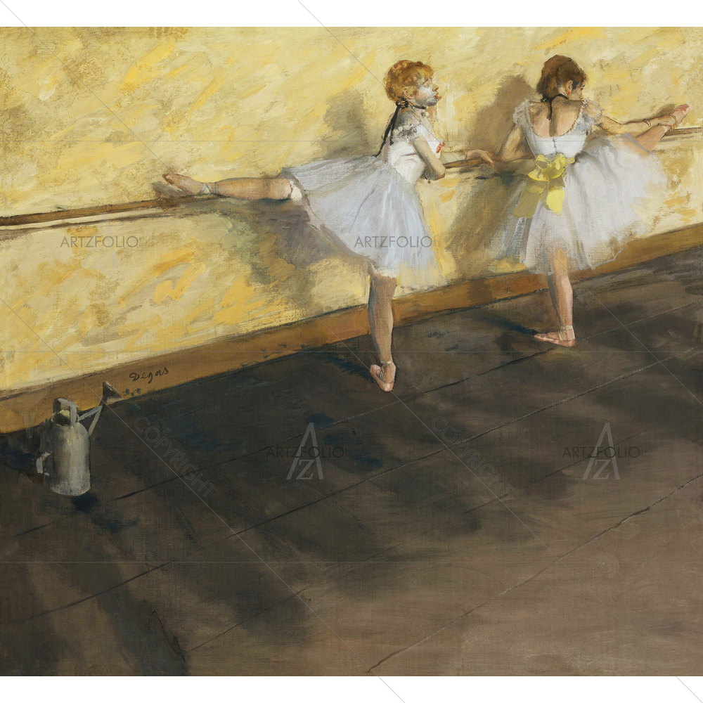 Dancers Practicisng, Edgar Degas, 1874 — custom-size art design 5012405