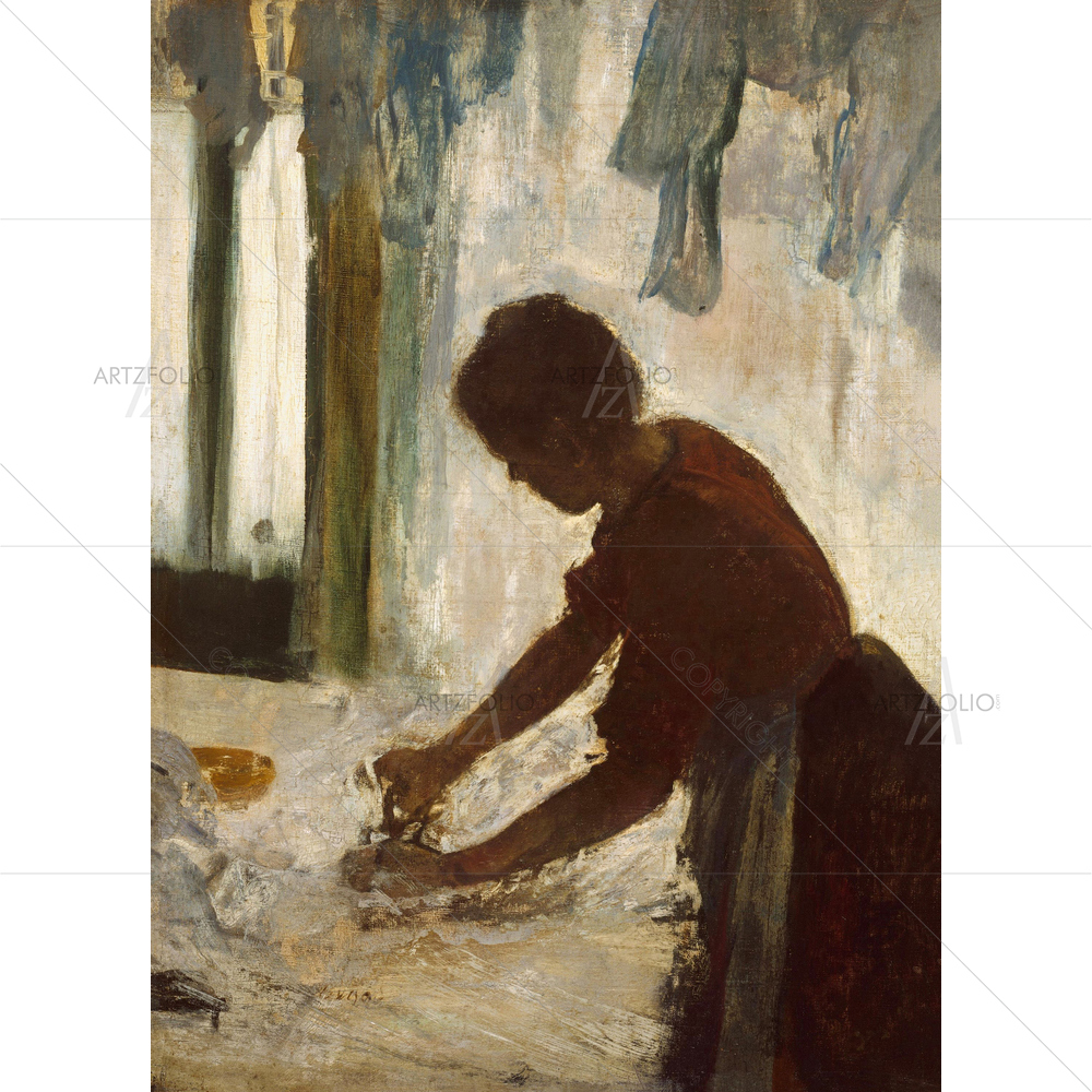 Woman Ironing, Edger Degas, 1873 — custom-size art design 5012411