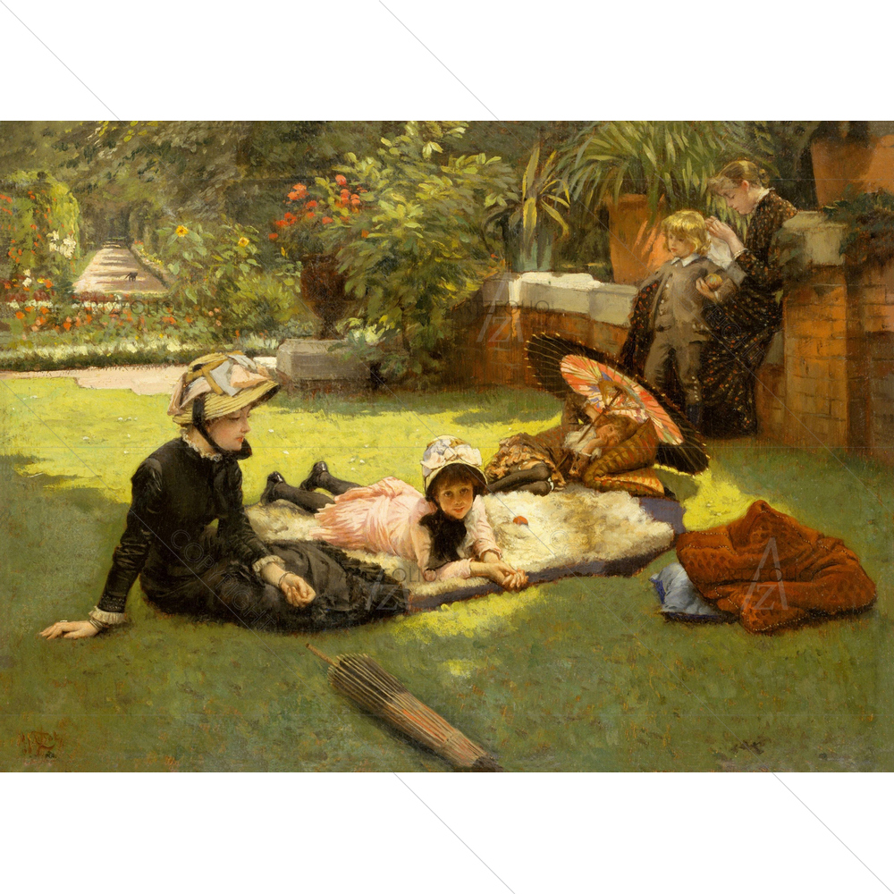 In Full Sunlight, James Tissot, 1881 — Adult custom art by ArtzFolio