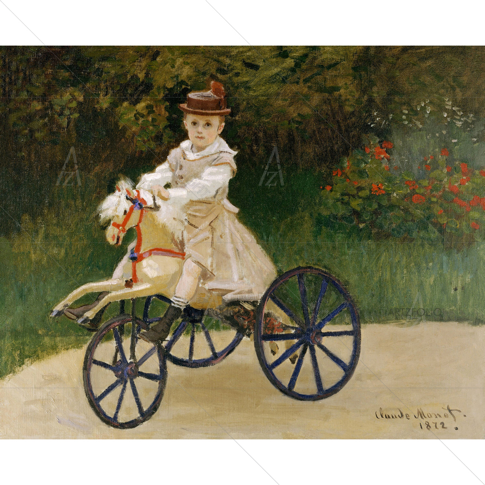 Jean Monet, Claude Monet, 1872 — custom-size art design 5012429