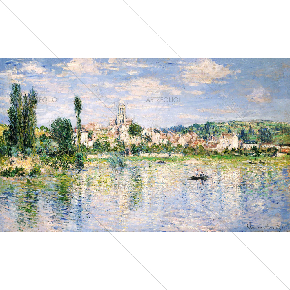 Vetheuil in Summer, Claude Monet, 1880 — custom-size art design 5012432