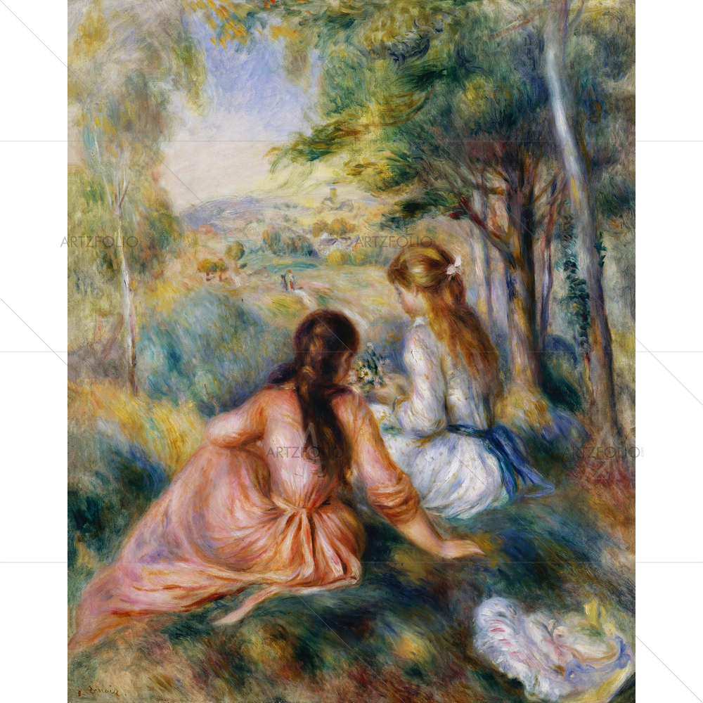 In the Meadow, Auguste Renoir, 1888-92 — custom-size art design 5012435