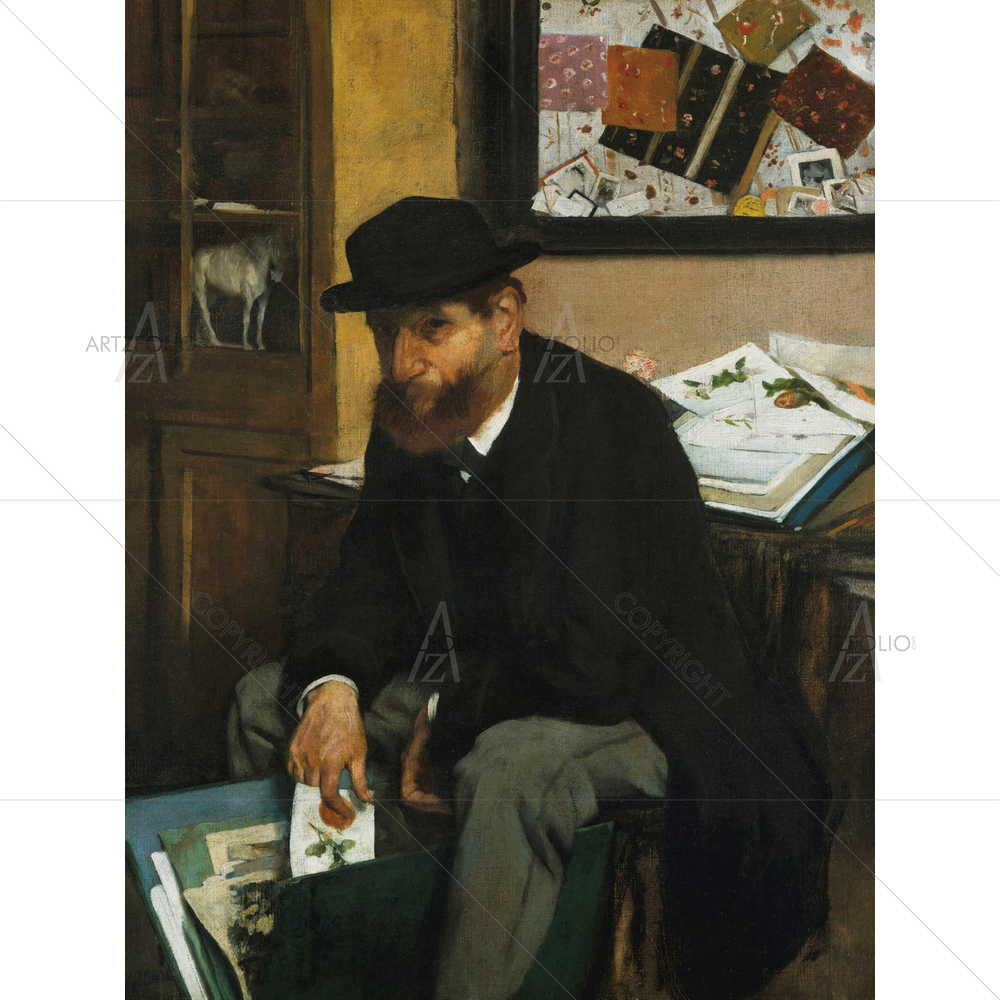 Collector of Prints, Edgar Degas, 1866 — Adult custom art by ArtzFolio