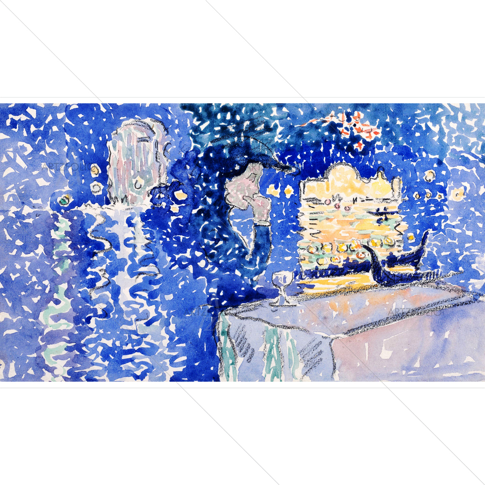 Venice Night Festival, Henri-Edmond Cross, 1903