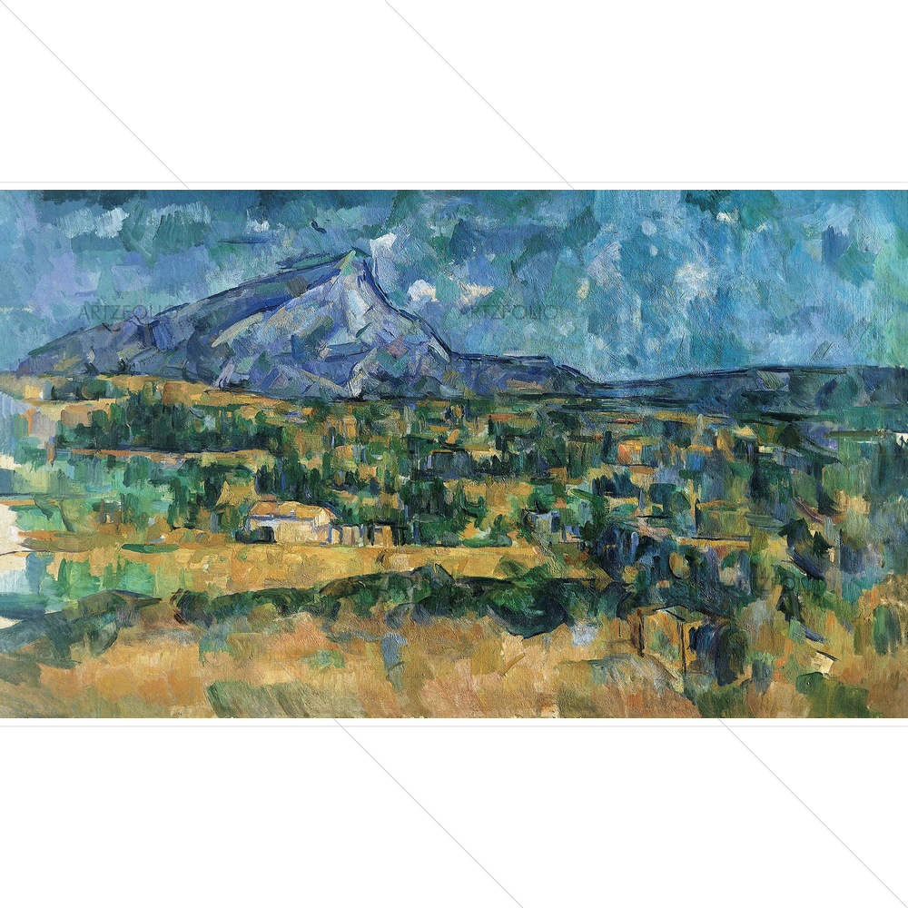 Mont Sainte-Victorie, Paul Cezanne, 1902-06 — custom-size art design 5012448