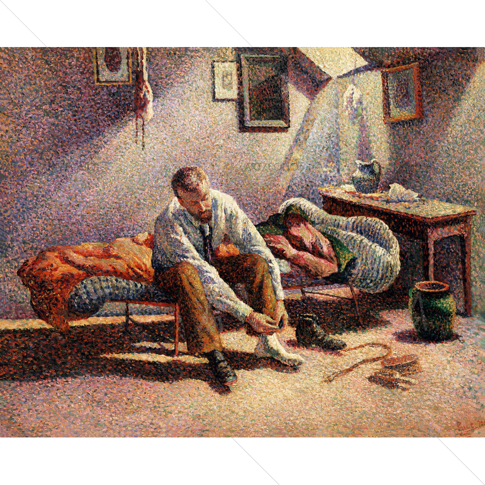Morning Interior, Maximilien Luce, 1890 — Divisionism custom art by ArtzFolio