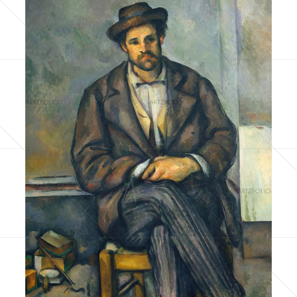 Seated Peasant, Paul Cezanne, 1892-96 — custom-size art design 5012461