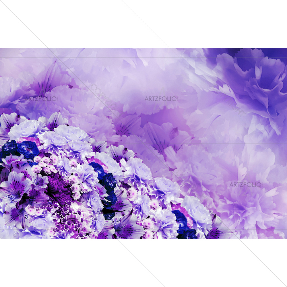 Colorful Flowers D2 — custom-size art design 5012475