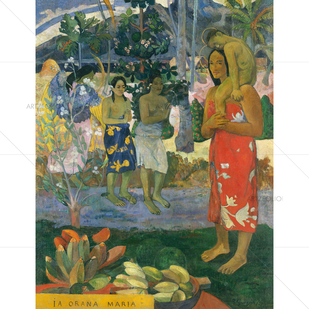 Hail Mary, Paul Gauguin, 1891 — custom-size art design 5012492