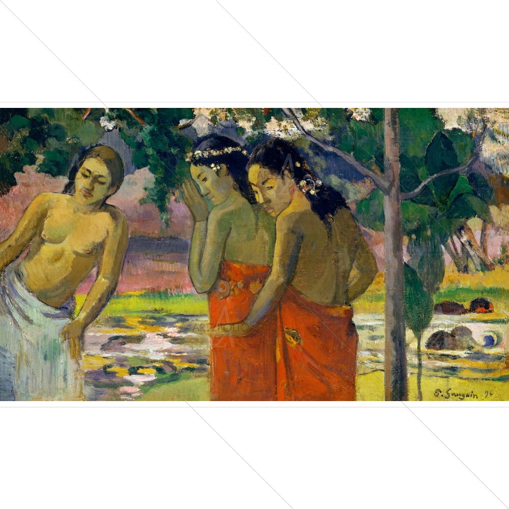 Three Tahitian Women, Paul Gauguin, 1896 — custom-size art design 5012495