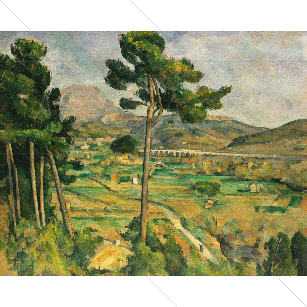 Mont Sainte-Victorie, Paul Cezanne, 1882-85 — custom-size art design 5012499