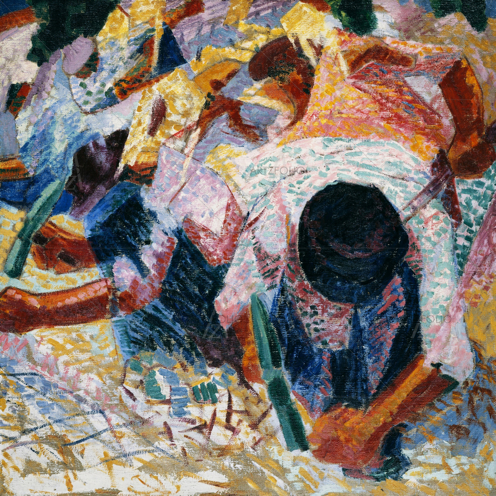 The Street Pavers, Umberto Boccioni, 1914 — custom-size art design 5012505
