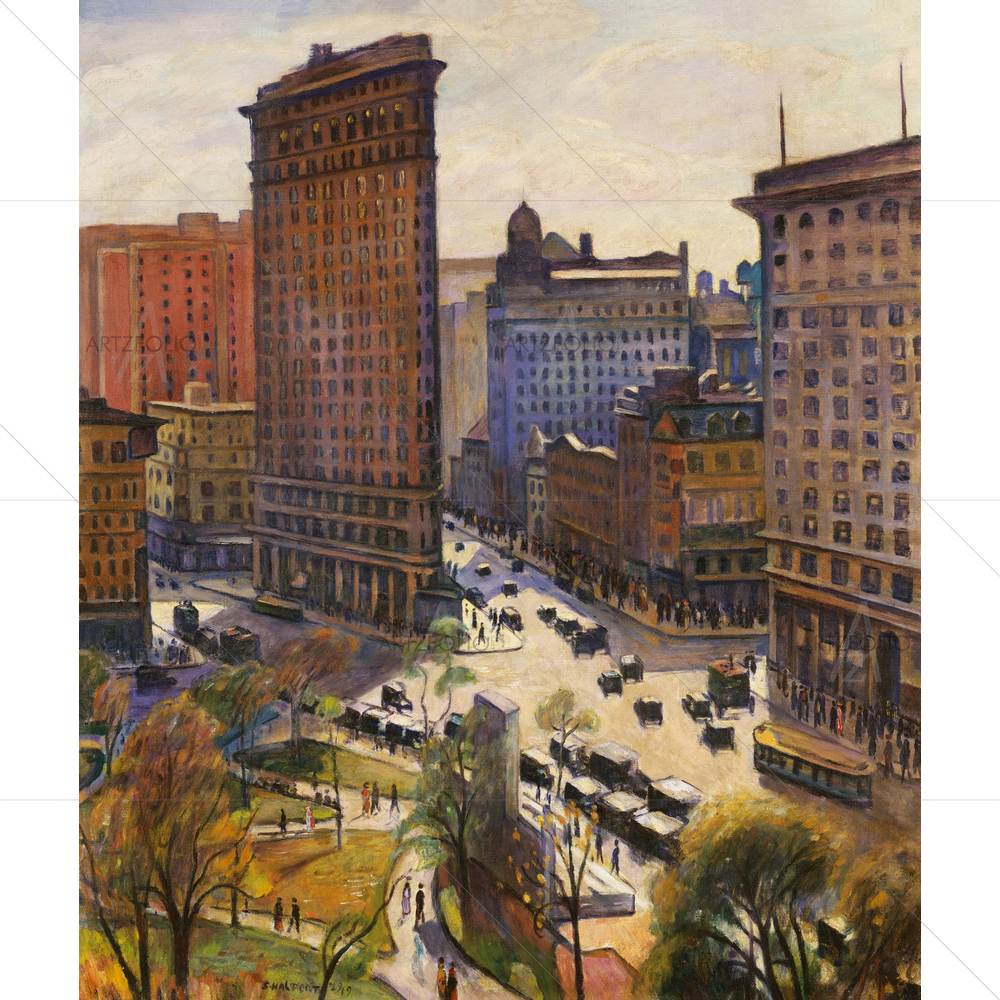 The Flatiron Building, Samuel Halpert, 1919 — custom-size art design 5012511
