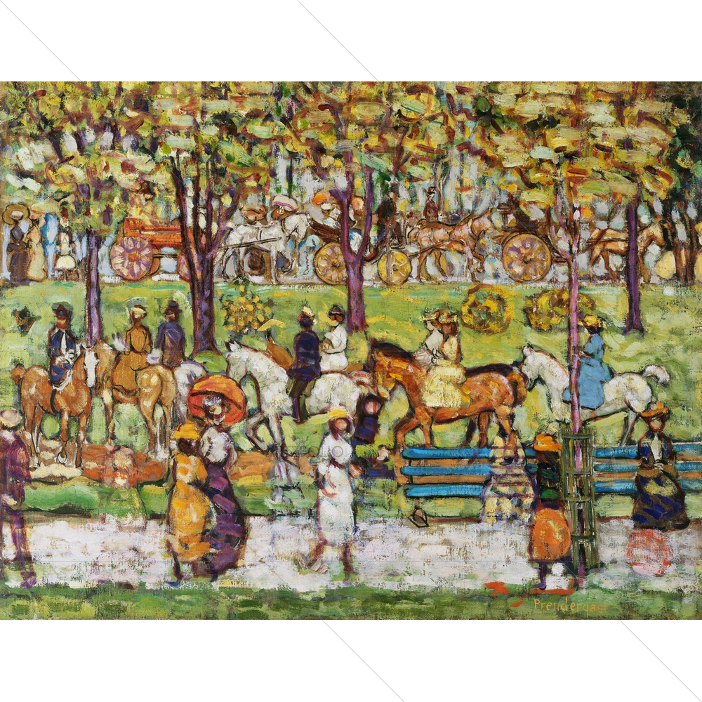 Central Park, Maurice Prendergast, 1914-15 — custom-size art design 5012514