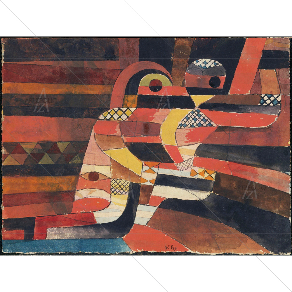 Lovers by Paul Klee, 1920 — custom-size art design 5012517