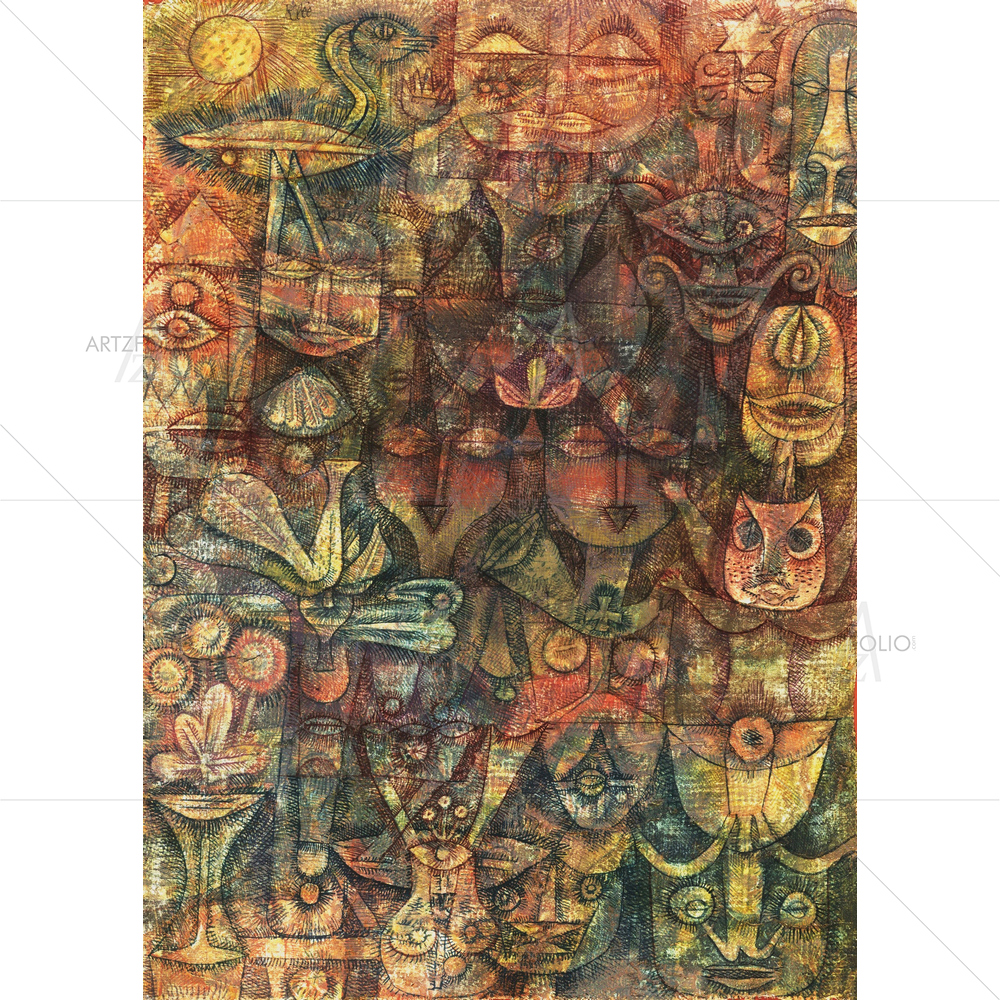 Stange Garden, Paul Klee, 1923 — Abstract custom art by ArtzFolio