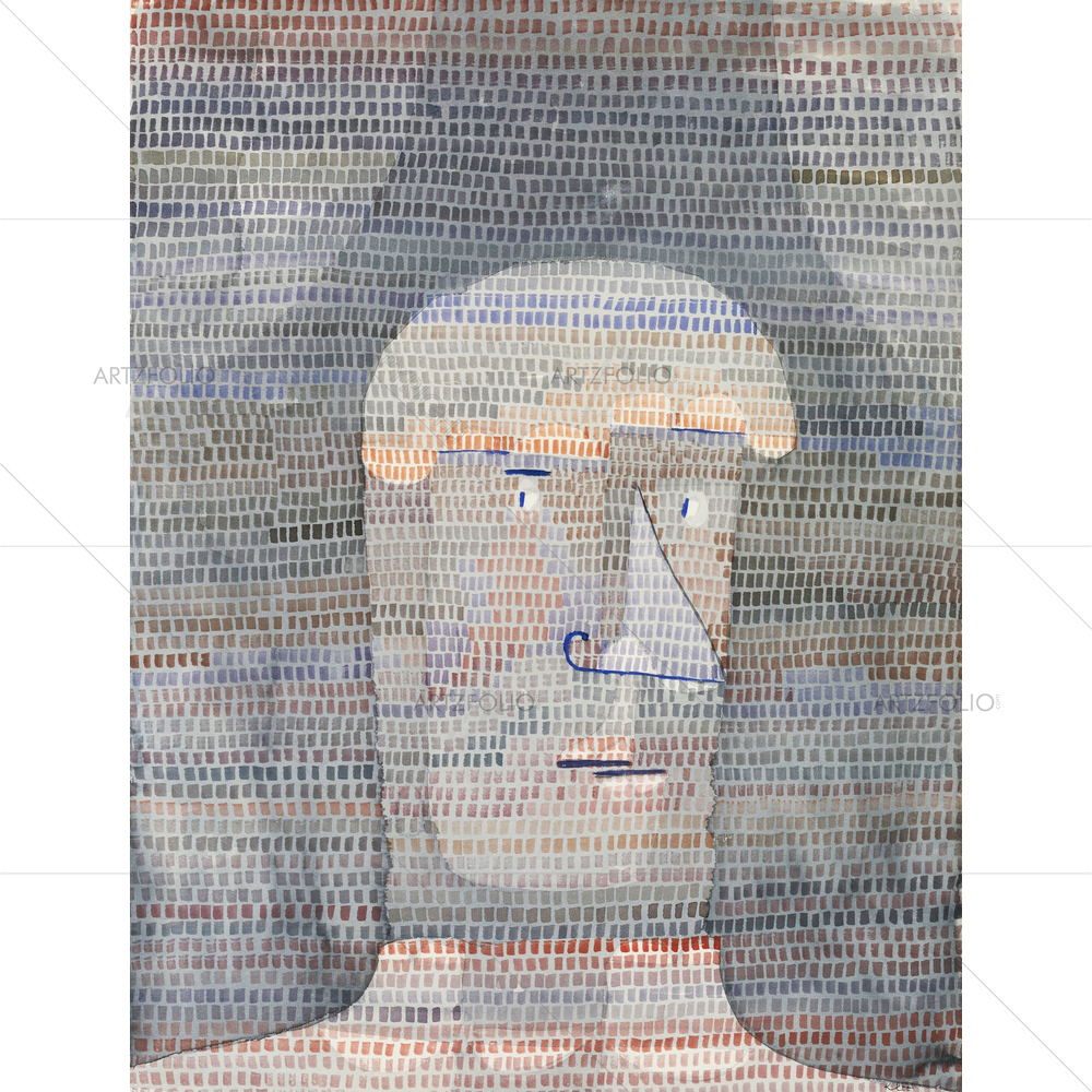 Athletes Head, Paul Klee, 1932 — Cubism custom art by ArtzFolio